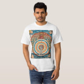 $ 14,95 Antiek Geocentrische Christelijke wereld T-shirt (Voorkant volledig)