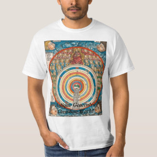 $ 14,95 Antiek Geocentrische Christelijke wereld T-shirt