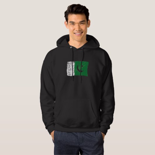 14 augustus Onafhankelijkheidsdag Pakistan Vlag Az Hoodie (Voorkant volledig)