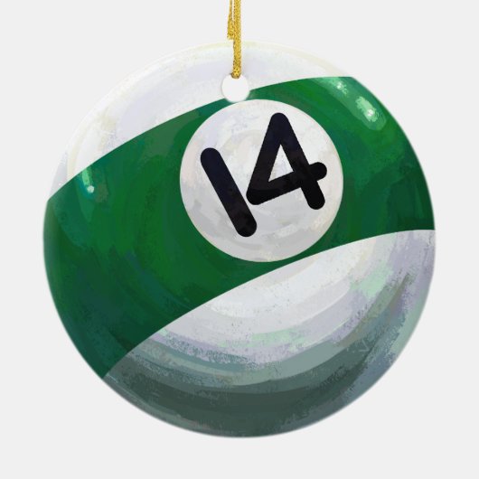 14 Ball Keramisch Ornament (Achterkant)