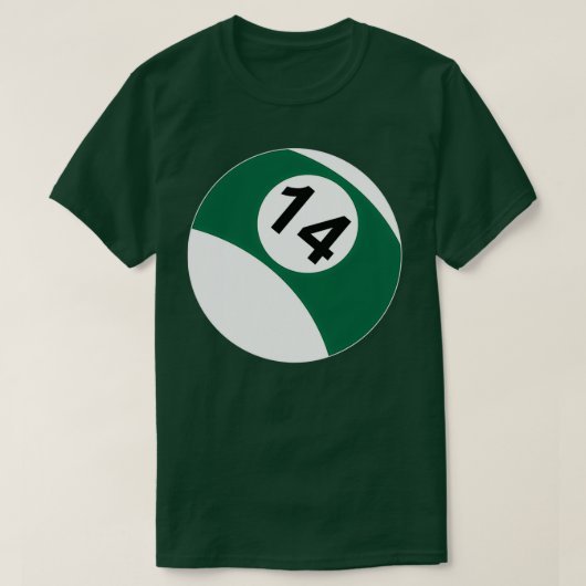 14 Ball Pool Billiards T-shirt (Design voorkant)