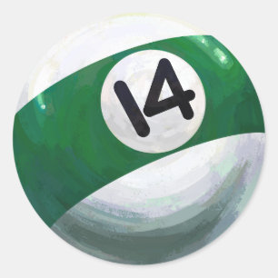 14 Ball Ronde Sticker