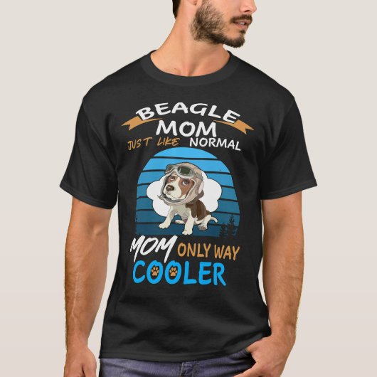 14 Beagle Mom Cooler T-shirt (Voorkant)