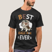 14 Beste Beagle-moeder ooit T-shirt (Voorkant)