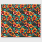 #14 Bloemen patroon Cadeaupapier (Vlak)