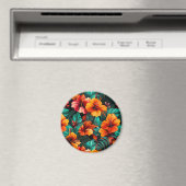 #14 Bloemen patroon Magneet (Insitu (Vaatwasser))