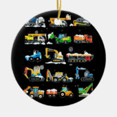 14 Bouwvoertuigen en -machines Keramisch Ornament (Voorkant)