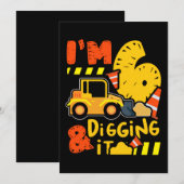 14.Bouwwagens voor een constructietrucks fa Save The Date (Voorkant / Achterkant)