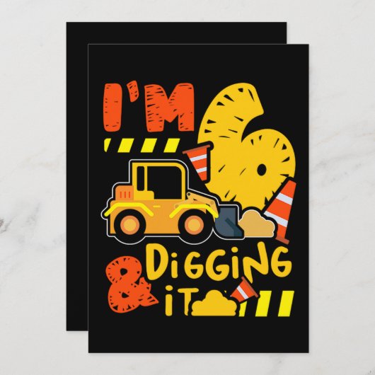 14.Bouwwagens voor een constructietrucks fa Save The Date (Voorkant / Achterkant)