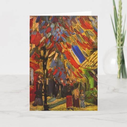14 de Viering van juli in het Fine Art. van Parijs Kaart (Voorkant)