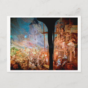 #14 Defensie van Sziget tegen de Turken, Mucha Briefkaart