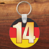 14 DUITSLAND Gold Sleutelhanger (Voorkant)