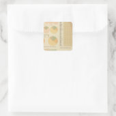 14 Elementen, bestanddelen, nationaliteiten 179018 Vierkante Sticker (Tas)