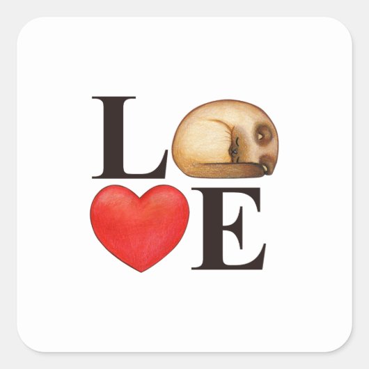 14 februari Gelukkige Valentijnsdag h. valentinus Vierkante Sticker (Voorkant)
