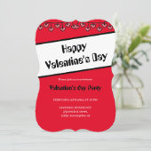 14 februari Hartjes Gelukkige Valentijnsdag Kaart (Staand voorkant)