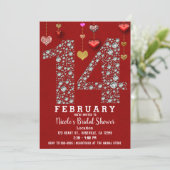 14 februari Hartjesdag Valentijns Bruidsfeest Kaart (Staand voorkant)