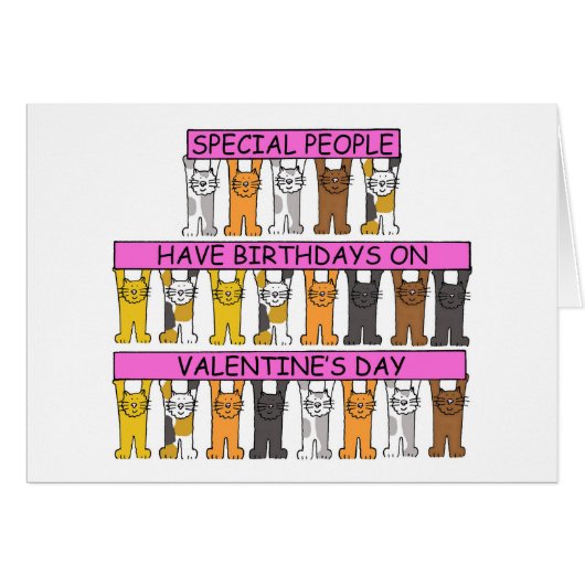 14 februari jl. Cute Cartoon Cats (Voorkant Horizontaal)