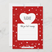 14 februari om de Naughty Valentijnsdag Kaart van (Achterkant)