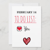 14 februari om de Naughty Valentijnsdag Kaart van  (Voorkant)