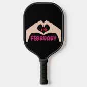 14 februari Valentijn Pickleball Paddle (Voorkant)