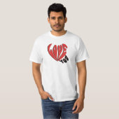 14 februari Valentijnsdag hou van je T-shirt (Voorkant volledig)