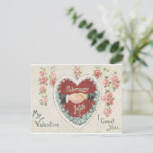 14 februari | VINTAGE VALENTIJNSDAG Briefkaart (Staand voorkant)