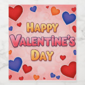 14 FEBRUARI WIJN ETIKET (Enkel label)