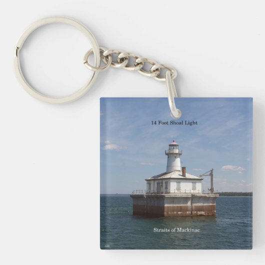 14 Foot Shoal Light acrylkey chain Sleutelhanger (Voorkant)