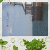 14 Foot Shoal Light-keukenhanddoek Theedoek (Gevouwen)