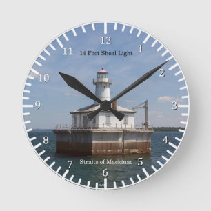14 Foot Shoal Light-klok Ronde Klok