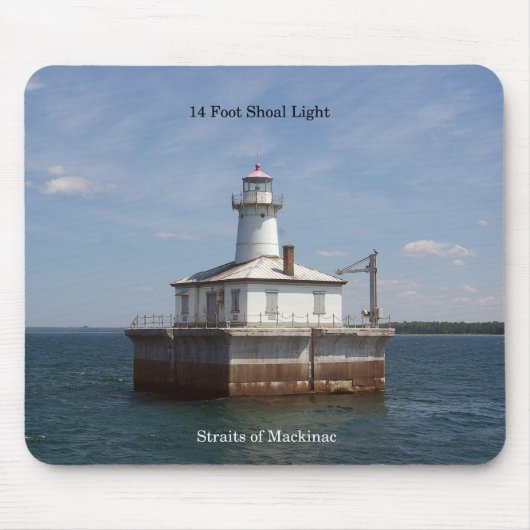 14 Foot Shoal Light mousepad Muismat (Voorkant)