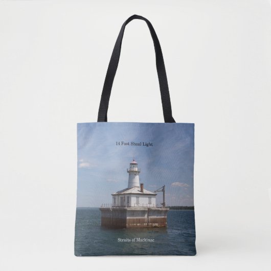 14 Foot Shoal Light over de hele canvas tas (Voorkant)