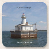 14 Foot Shoal Light-set met 6 plastic onderzetters (Voorkant)