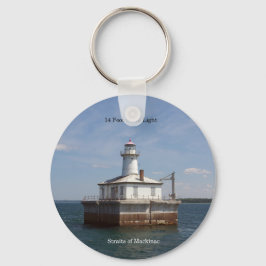 14 Foot Shoal Light-sleutelketen Sleutelhanger