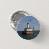 14 Foot Shoal Light-toets Ronde Button 3,2 Cm (Voorkant /achterkant)