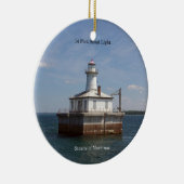 14 Foot Shoal Light-versiering Keramisch Ornament (Rechts)