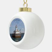 14 Foot Shoal Light-versiering Keramische Bal Ornament (Rechts)
