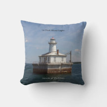 14 Foot Shoal Light vierkante kussen