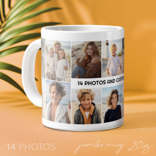 14 Foto Collage Raster - minimale moderne tekst in Grote Koffiekop