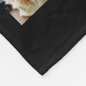 14 Foto Collage vierkante zwarte kalligrafie Fleece Deken (Hoek)