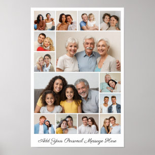 14 Foto Collage Voeg Je Eigen Groet Toe Poster