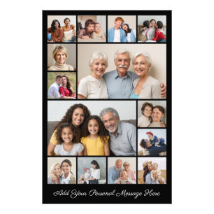 14 Foto collage voegt een groet foto-uitbreiding t Afdruk