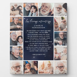 14-Foto in Loving Memory Night Sky Custom Quote Fotoplaat