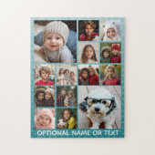 14 Foto Instagram Collage met ombre Background Legpuzzel (Verticaal)