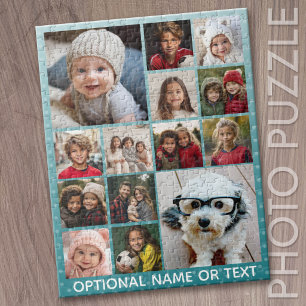 14 Foto Instagram Collage met ombre Background Legpuzzel