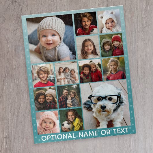 14 Foto Instagram Collage met ombre Background Legpuzzel