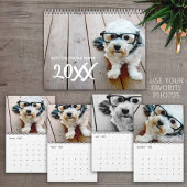 14 Foto - Volledige Dekking Whimsical Lettertype Kalender