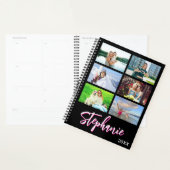 14 Fotocollage Persoonlijk Roze Zwart Planner (Display)