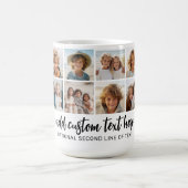 14 Fotocollage Raster - 2 Tekstvakken - zwart wit Koffiemok (Center)