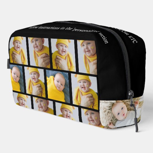 14 Fotocollage Sjabloon Maak je eigen plezier Toilettasje (Rechterhoek)